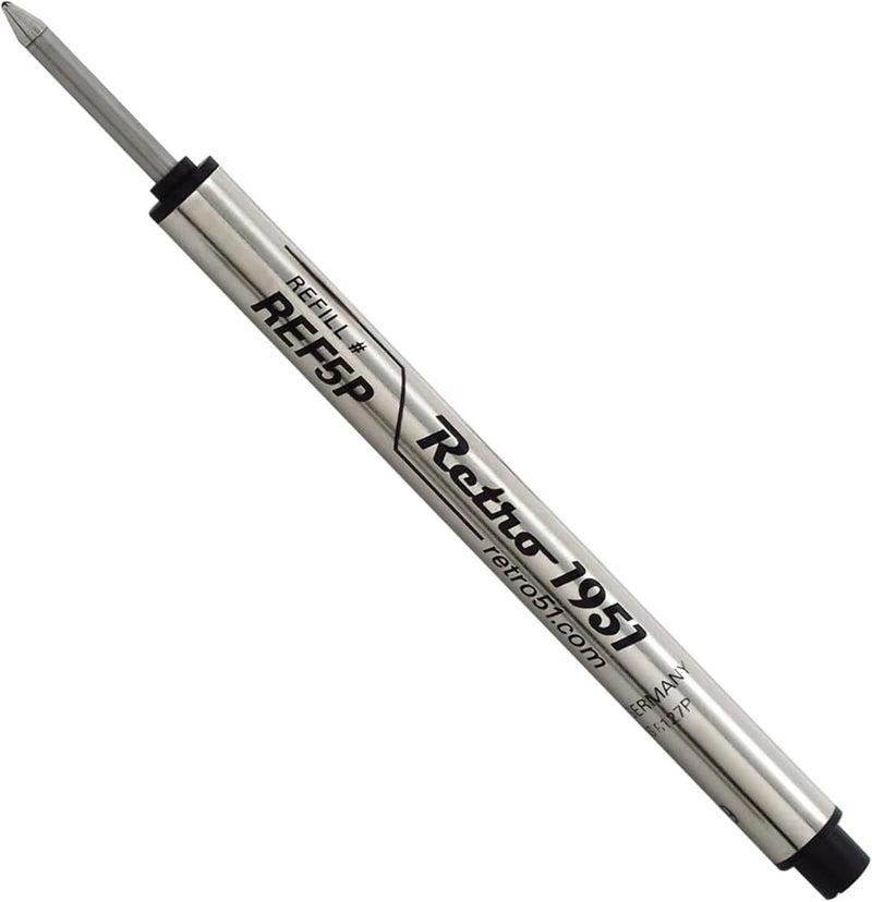 Retro51 Tornado Rollerball Refill Black 3-Pack - Premium German Ink, Smooth Writing, Compatible with Tornado Pens - Image 3